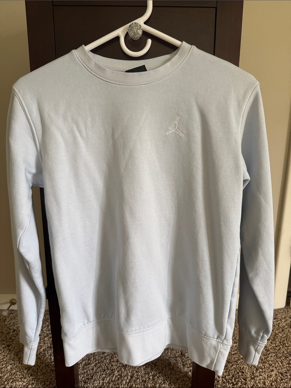 Jordan Youth Large Light Blue Crewneck Sweatshirt